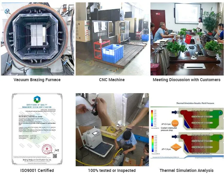 IGBT and CPU Cooling Aluminum Copper Pipe Water Cold Plate with Pressed Tube Cold Plate Refrigeration