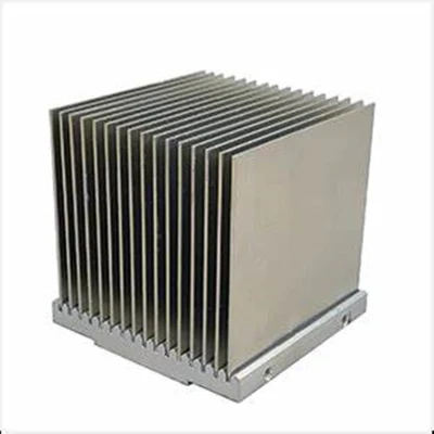 Disipador de calor electrónico de aleta adherida de aluminio grande para IGBT e inversor de alta potencia