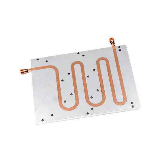 Enfriador de placa de aleación de aluminio, placa fría líquida, placa de enfriamiento de tubo de cobre