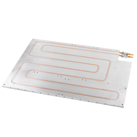Prototipo de placa refrigerada por líquido de aluminio, tubo de cobre IGBT, placa fría de agua